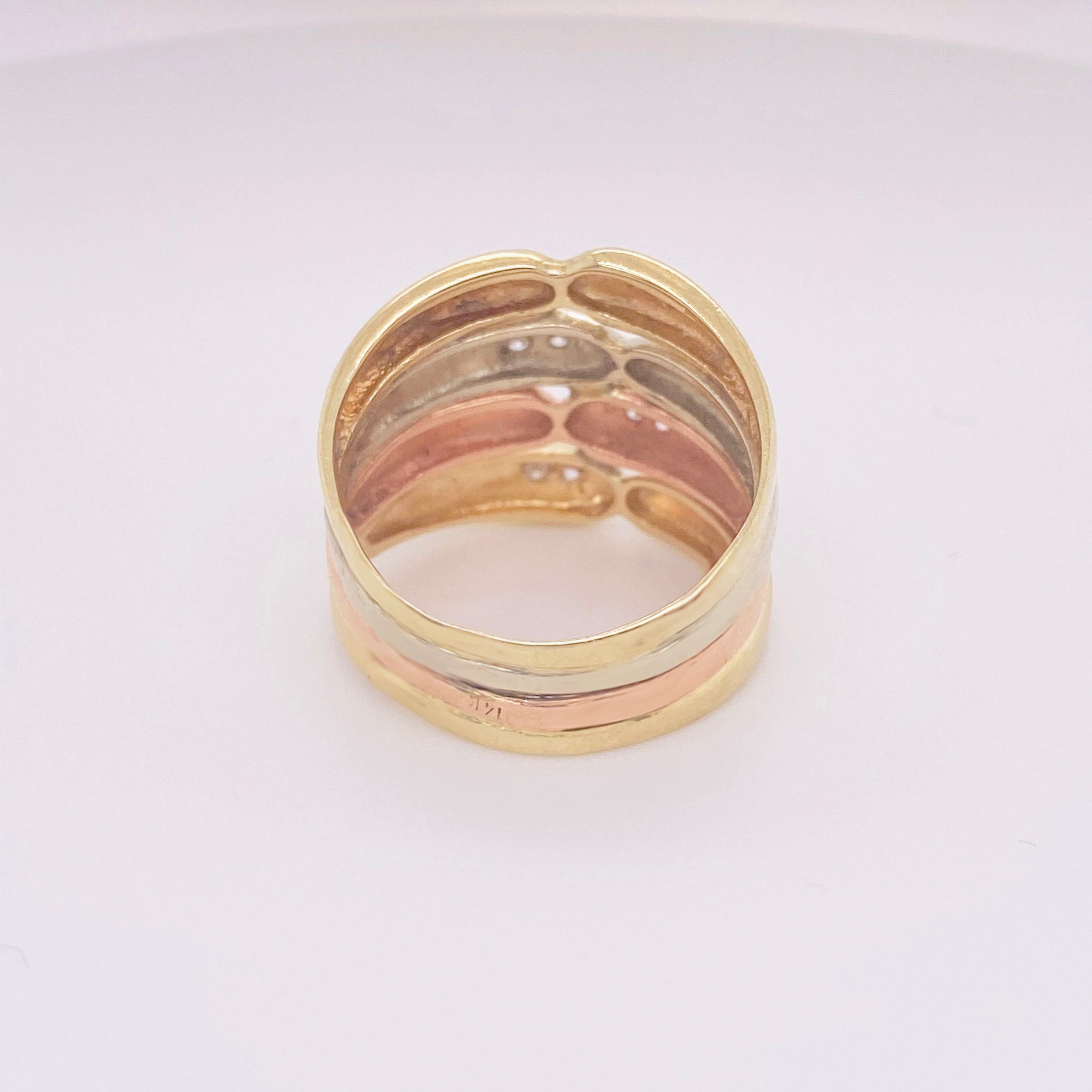 mixing rose gold and yellow gold