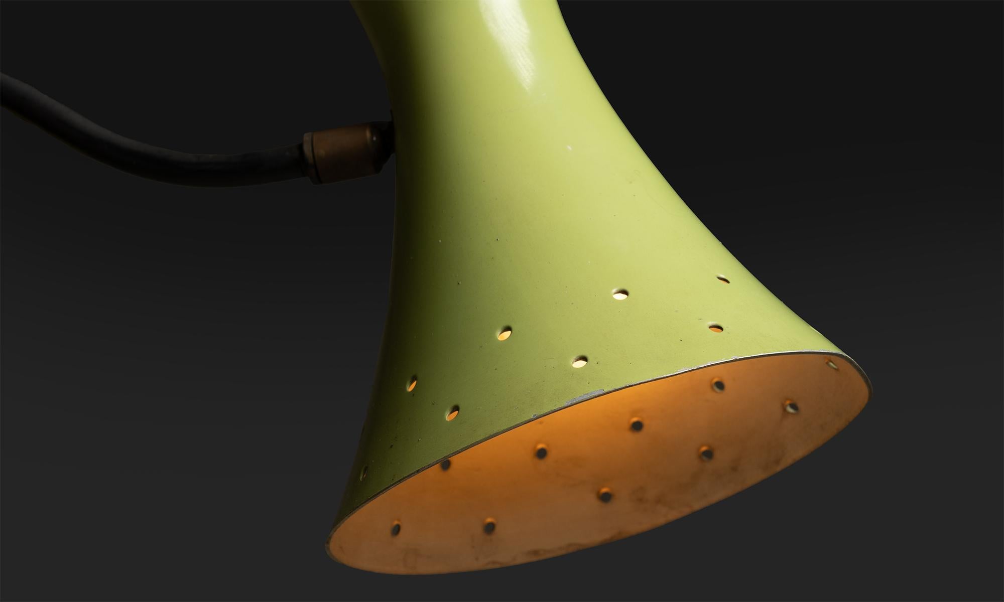 Metal Tri-Color Modernist Floor Lamp Italy circa 1950 For Sale