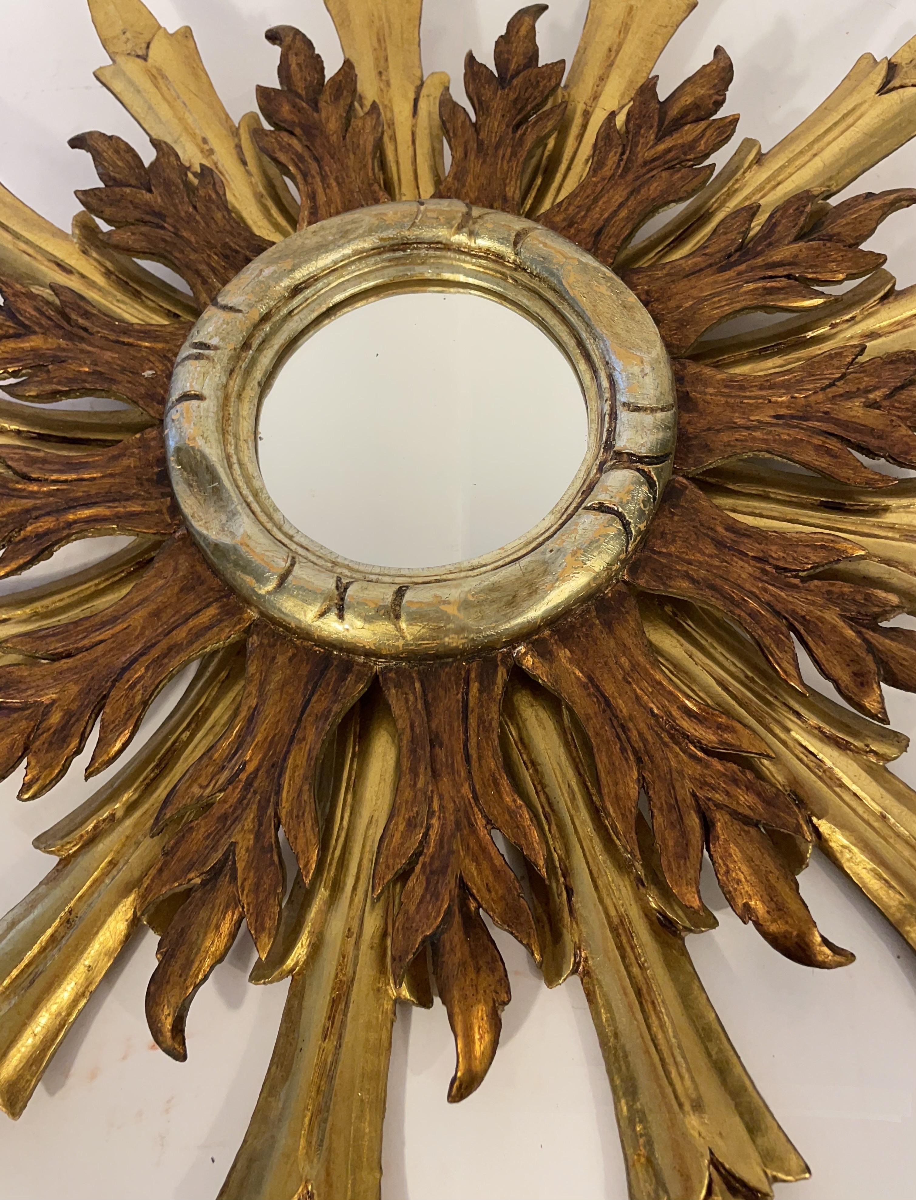 Dreifarbiger Starburst-Spiegel im Zustand „Gut“ im Angebot in Winnetka, IL