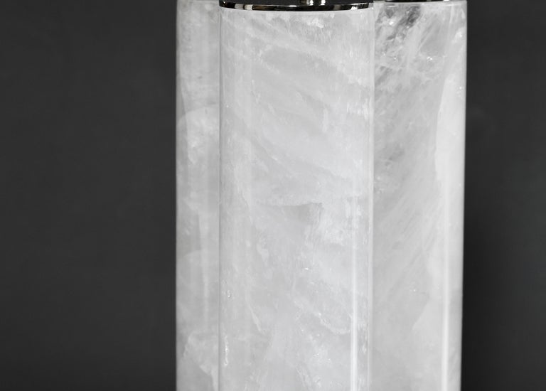 Quartz Column Rocks Tri-Column Rock Crystal Quartz Lamps by Phoenix For Sale at 1stDibs