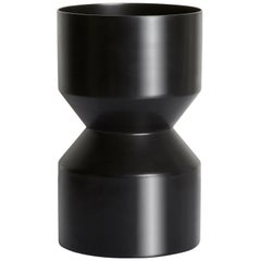 Tri-Cut Aluminium Vase in Black