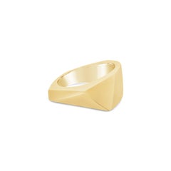 Tri-Cut Men's Ring in 18k Yellow Gold