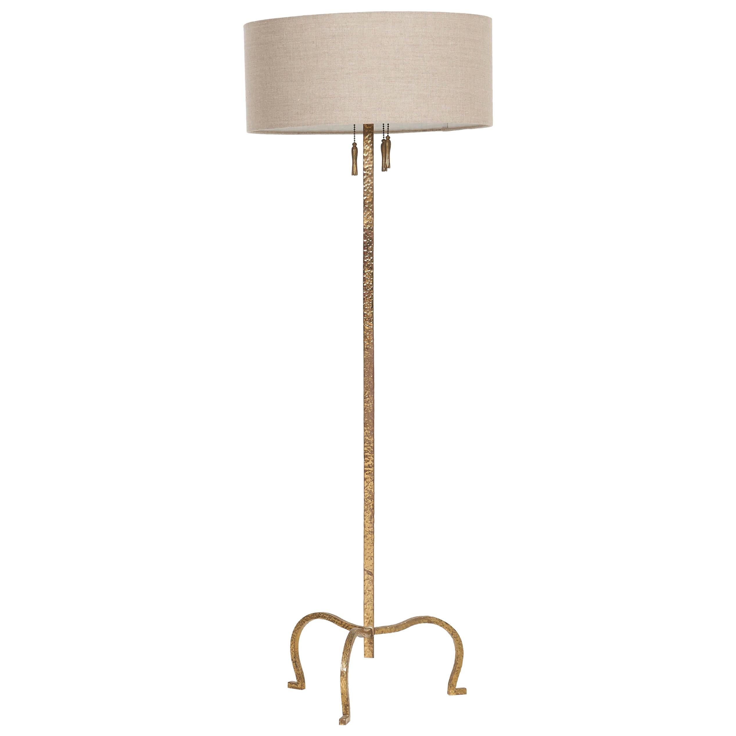 Tri Leg Floor Lamp Maison Jansen Style