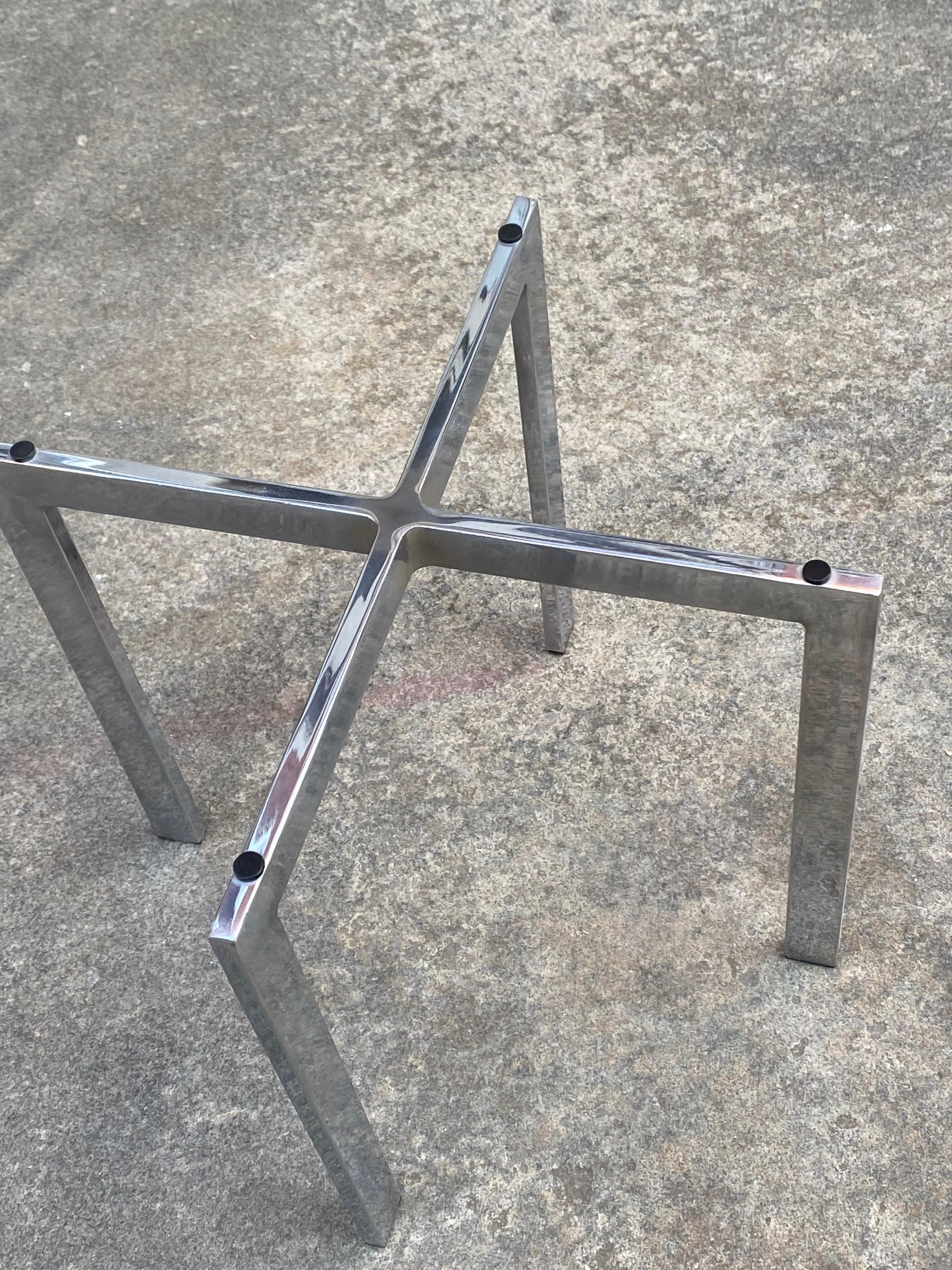 Late 20th Century Tri-Mark Barcelona Style Side Table