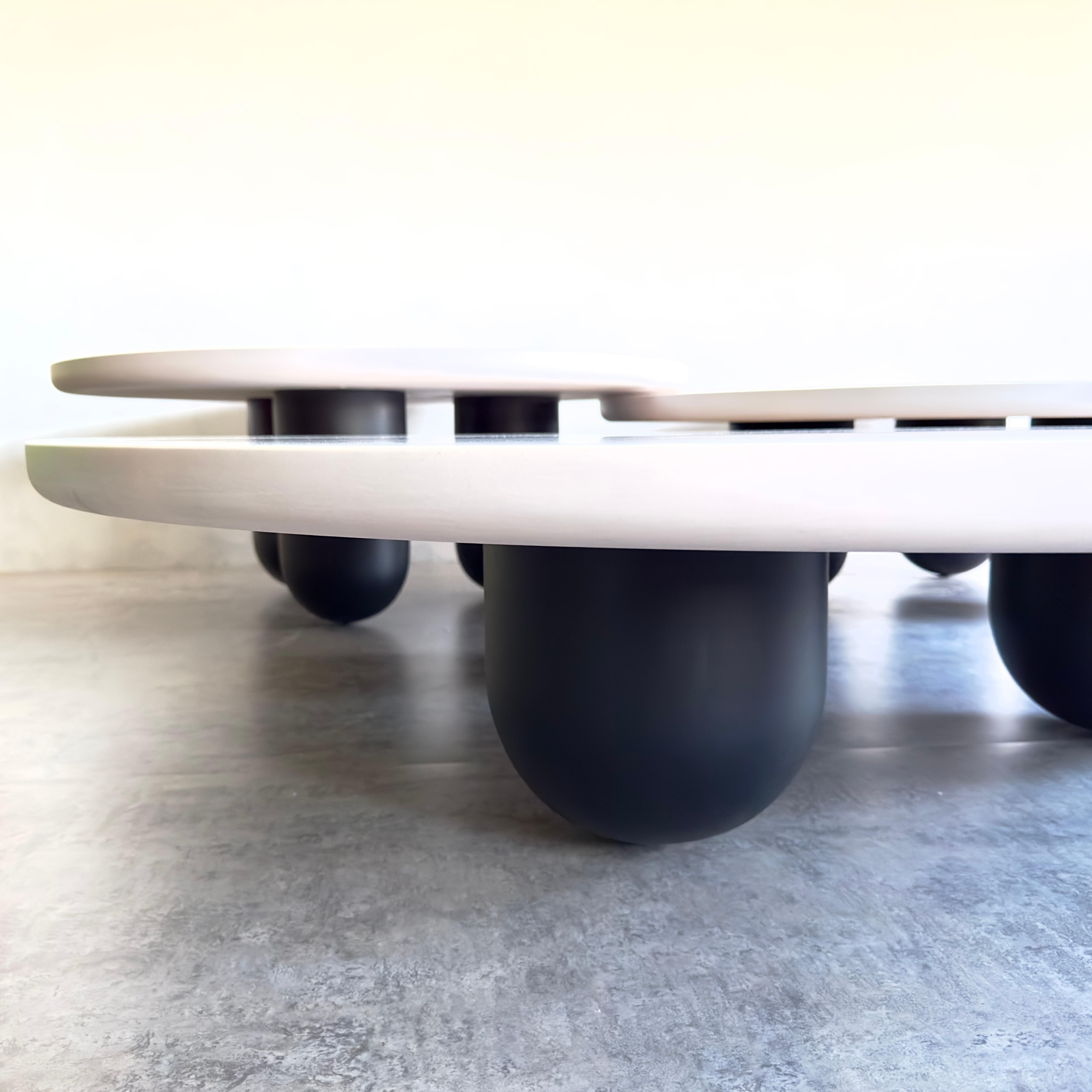 Tri-Nesting Column Tables by MSJ Furniture Studio For Sale 1