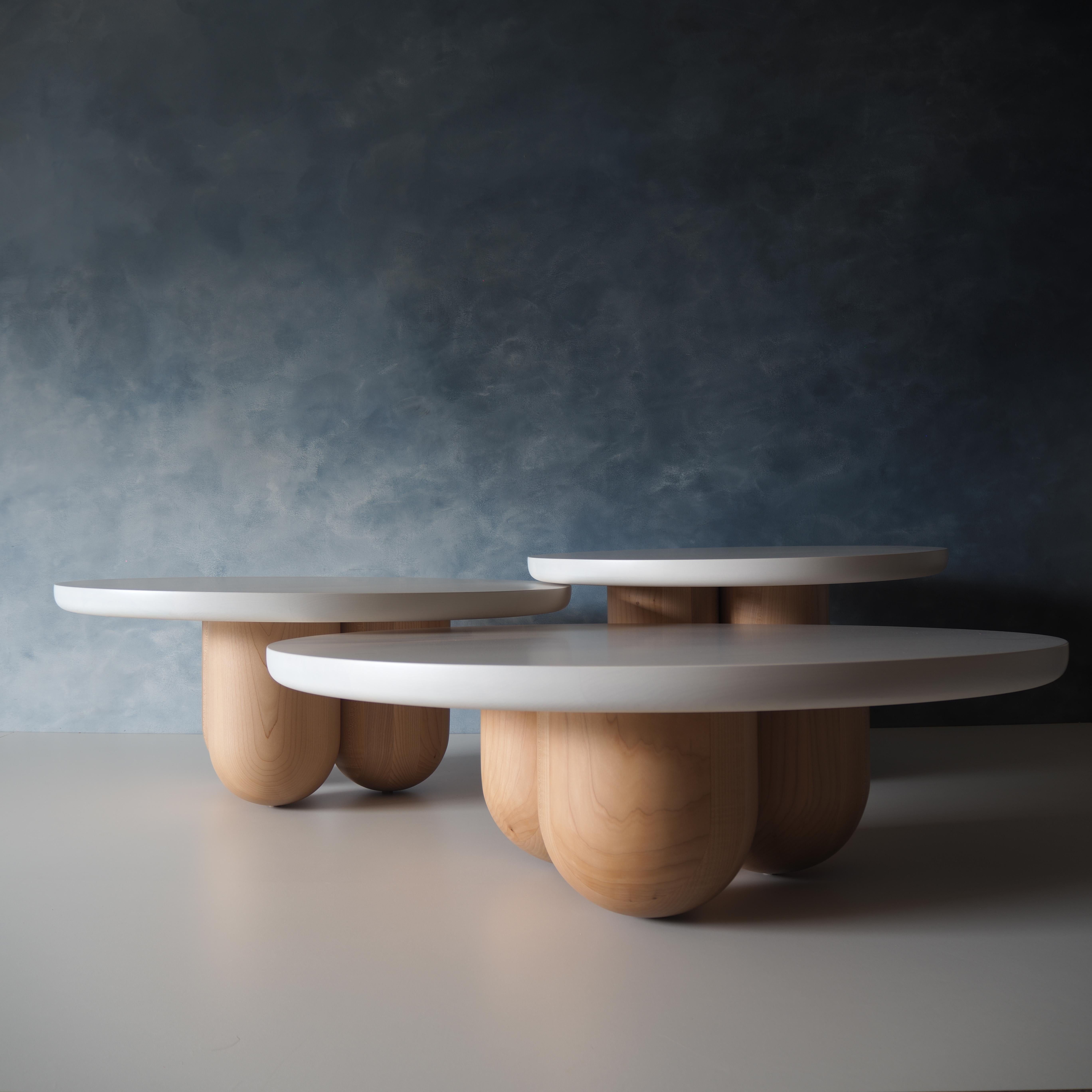 Contemporary Tri-Nesting Column Tables by MSJ Furniture Studio For Sale
