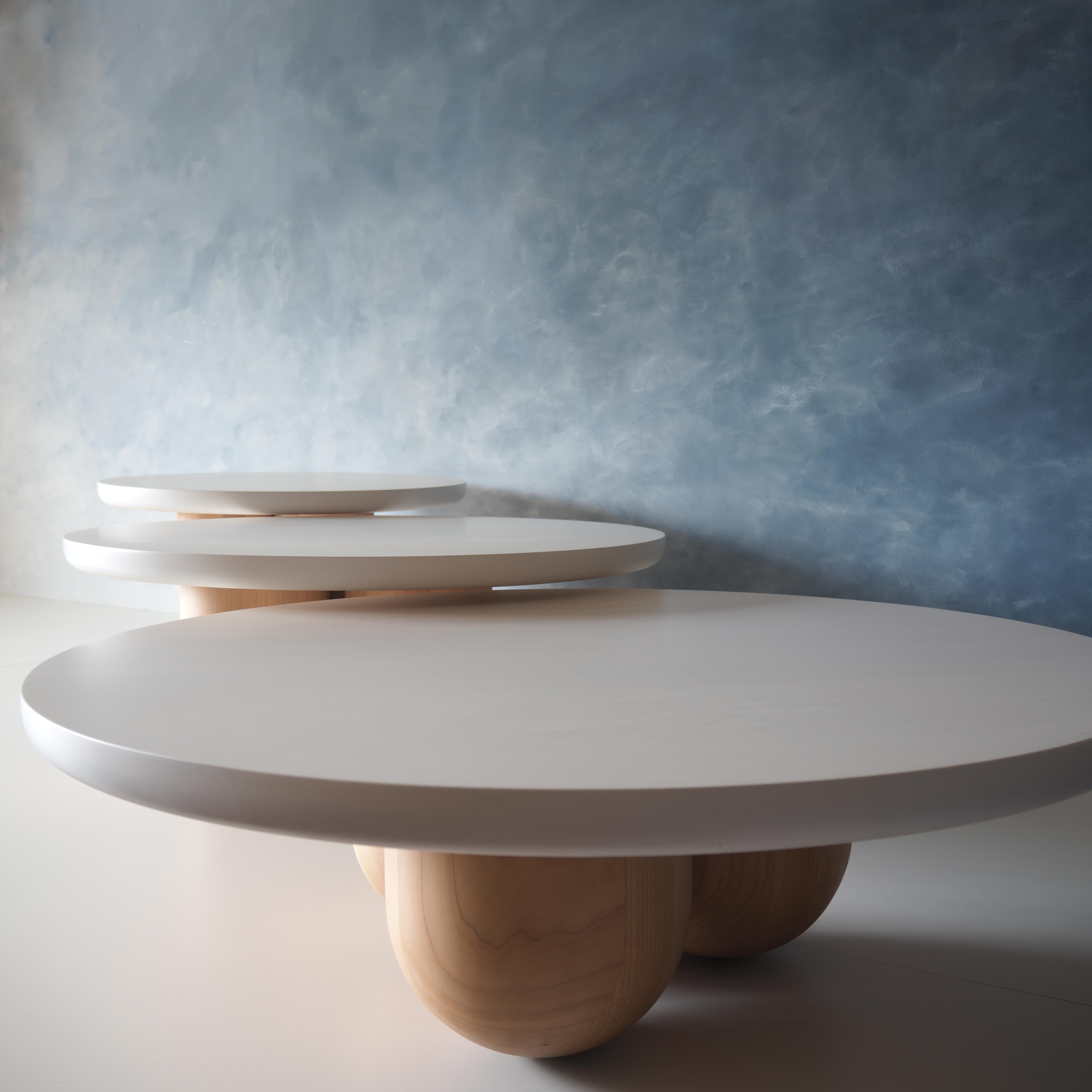 Maple Tri-Nesting Column Tables by MSJ Furniture Studio For Sale