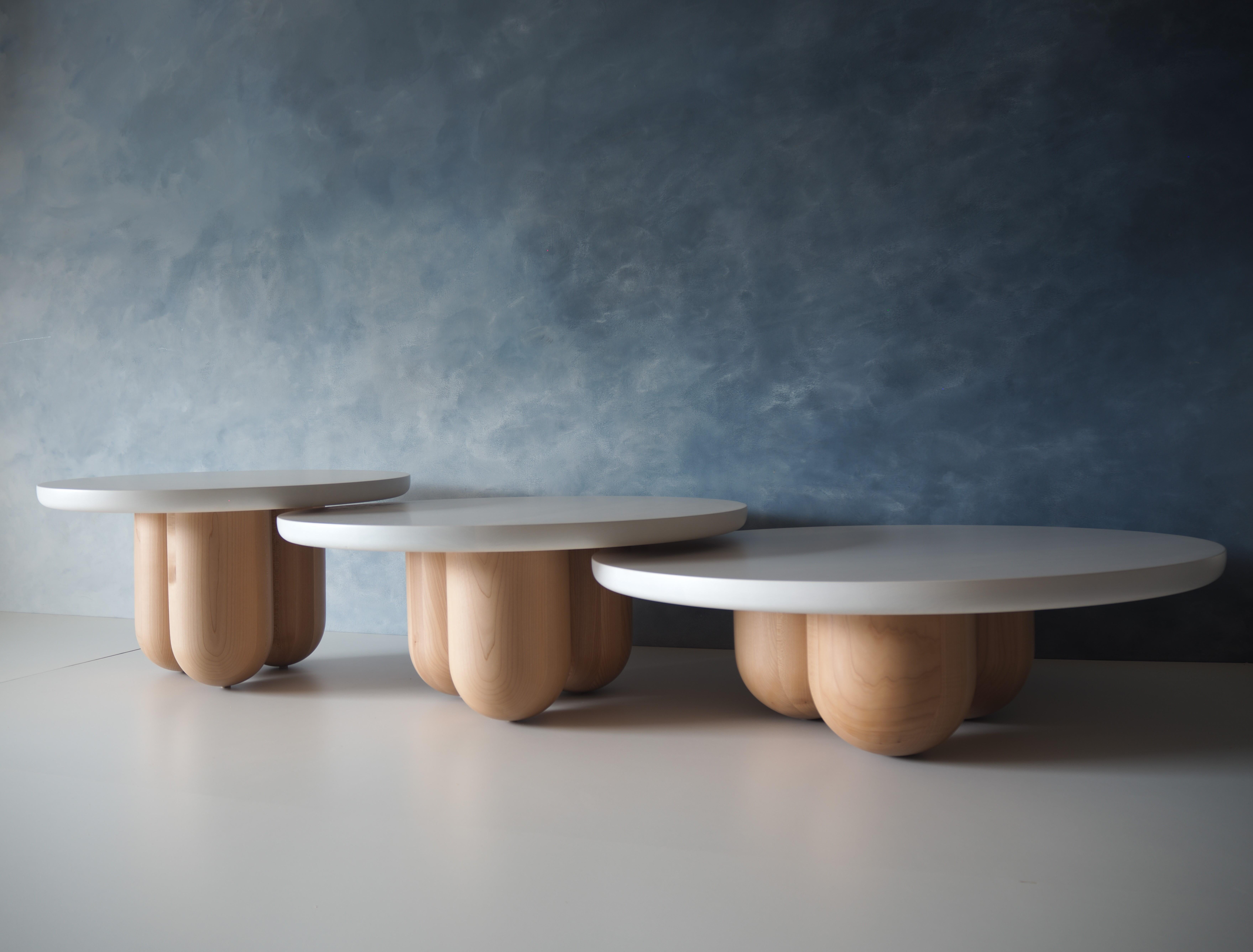 Tri-Nesting Column Tables by MSJ Furniture Studio For Sale 2