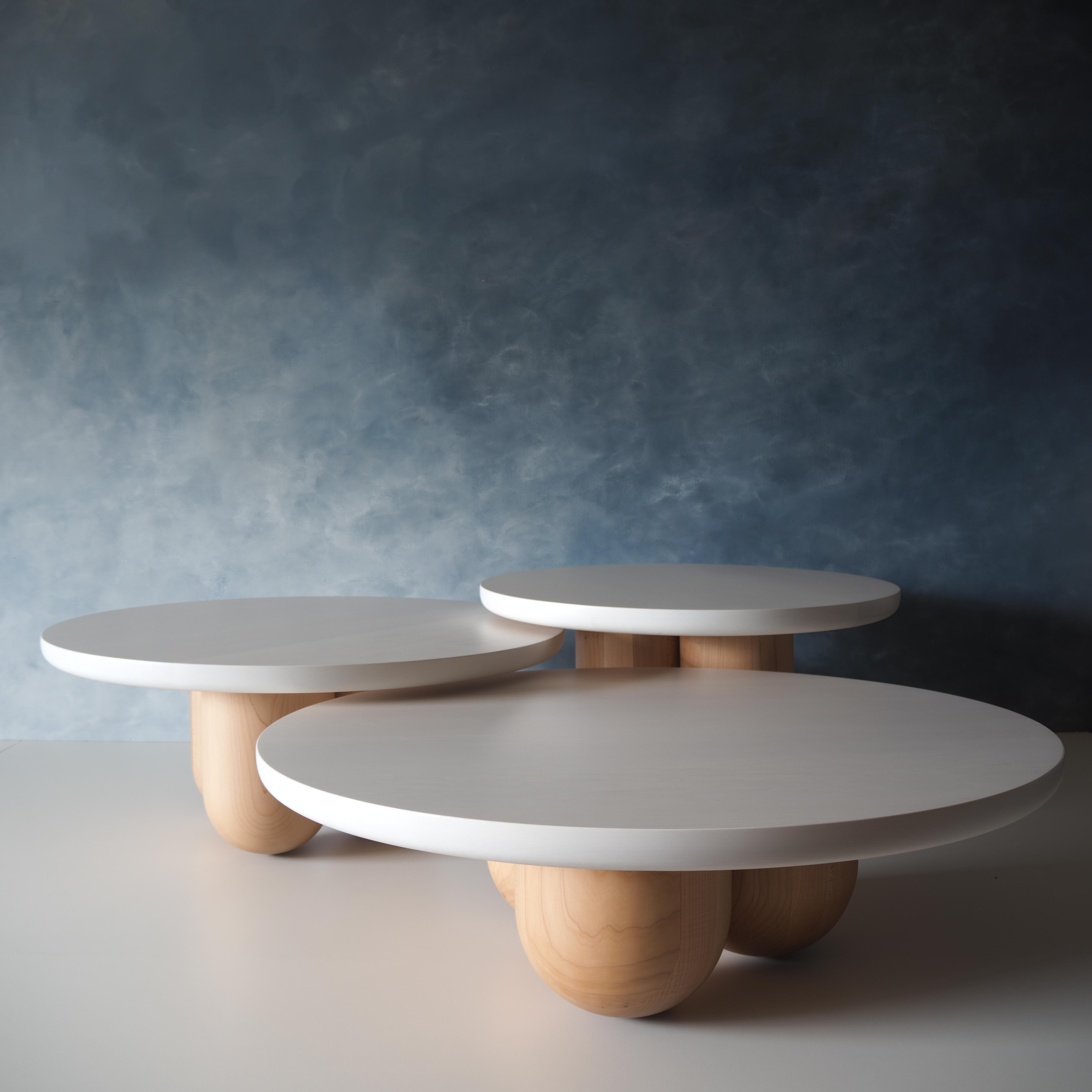 Tri-Nesting Column Tables by MSJ Furniture Studio For Sale 3