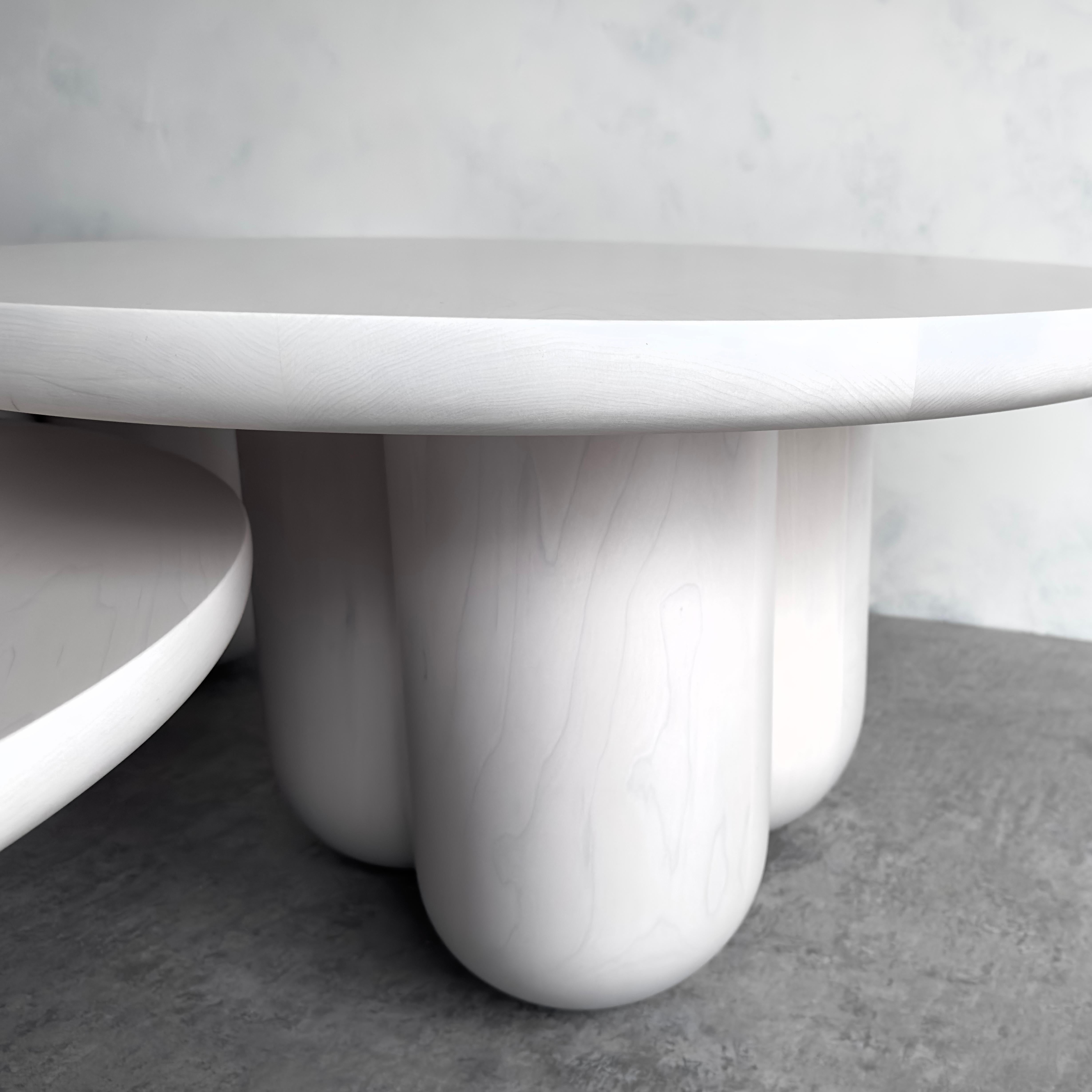 Tri-Nesting Column Tables by MSJ Furniture Studio In New Condition For Sale In Vancouver, BC
