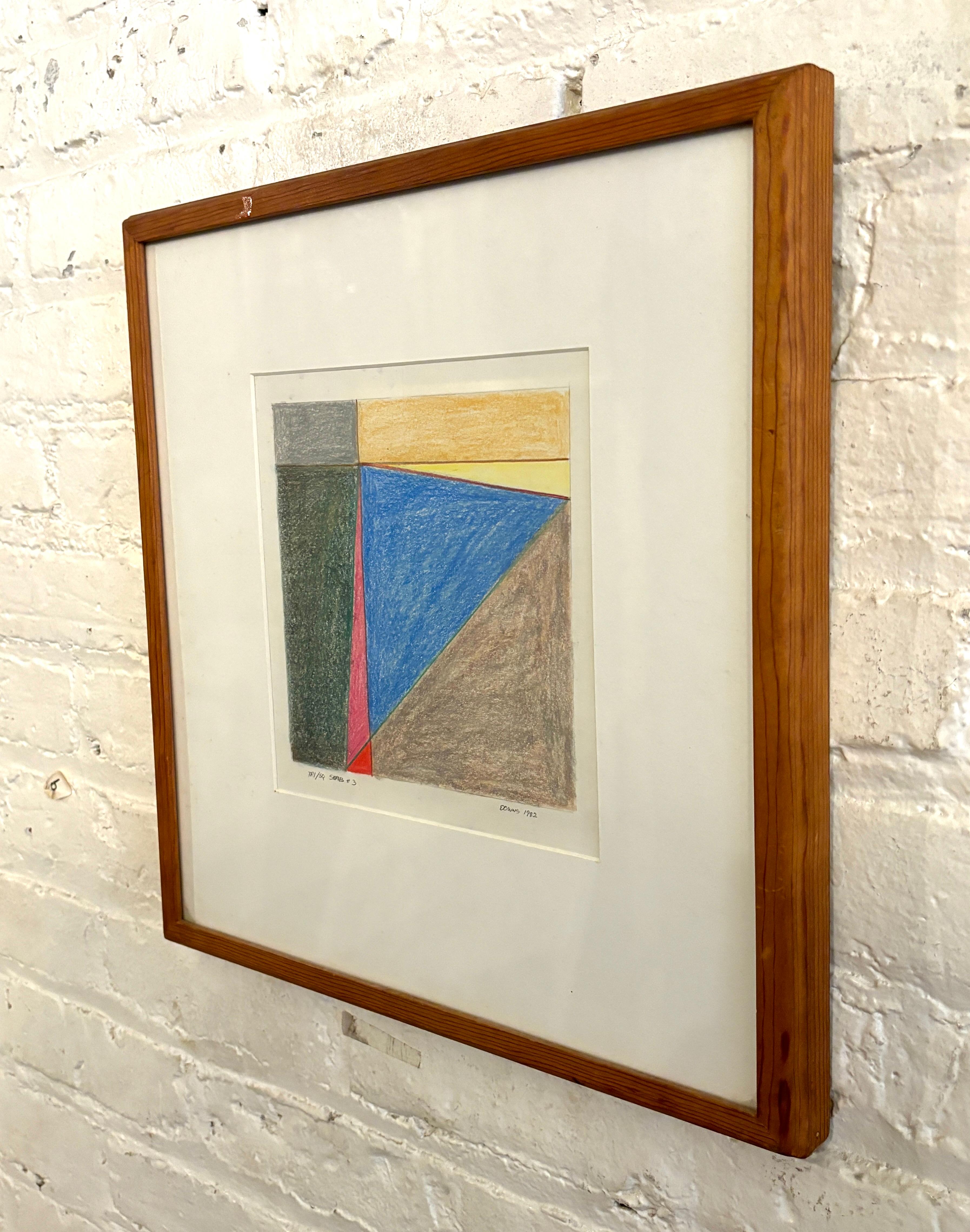 'Tri/Sq Series #3' by Terry Downs For Sale 6