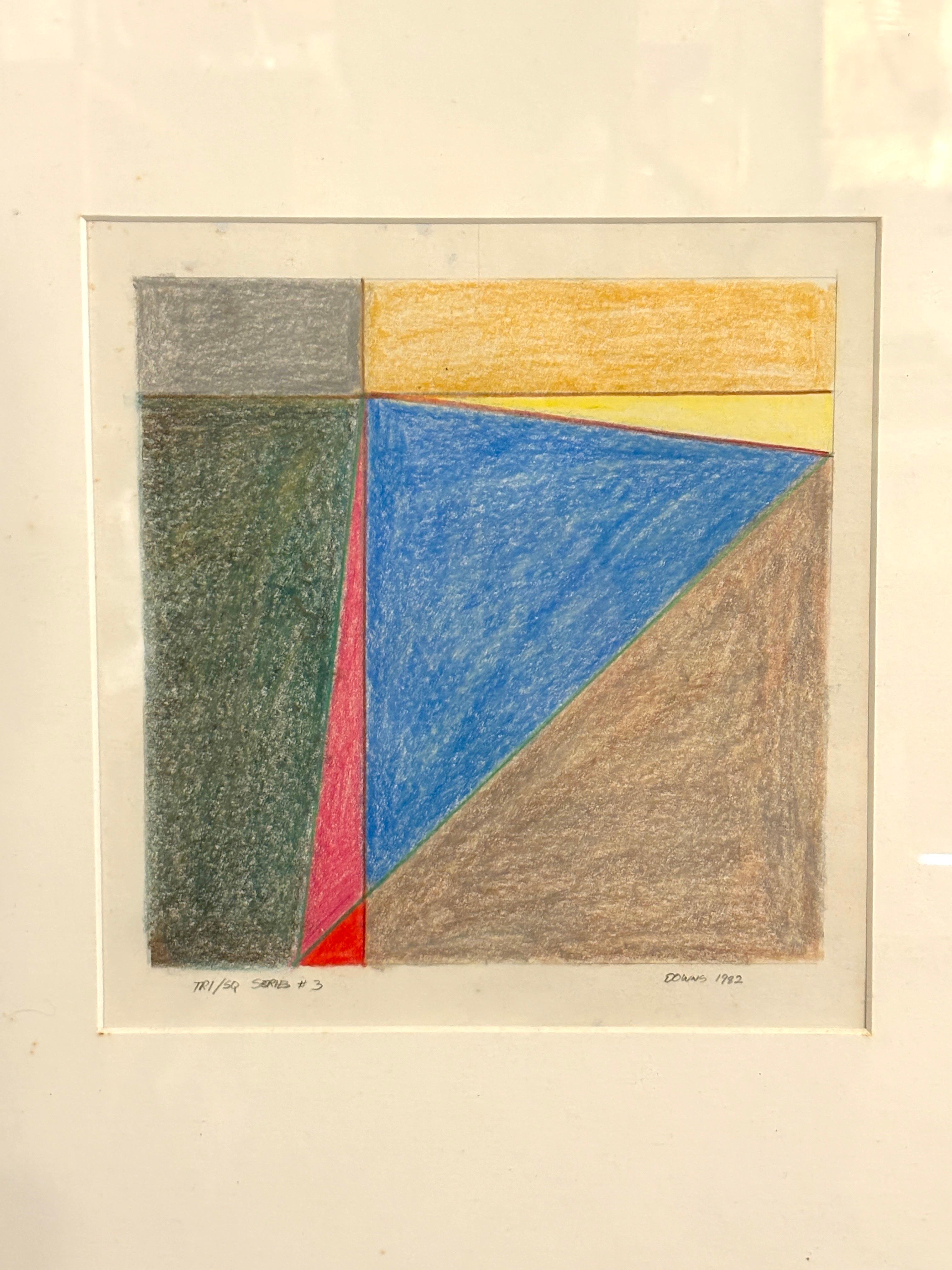 'Tri/Sq Series #3' by Terry Downs In Good Condition For Sale In Brooklyn, NY