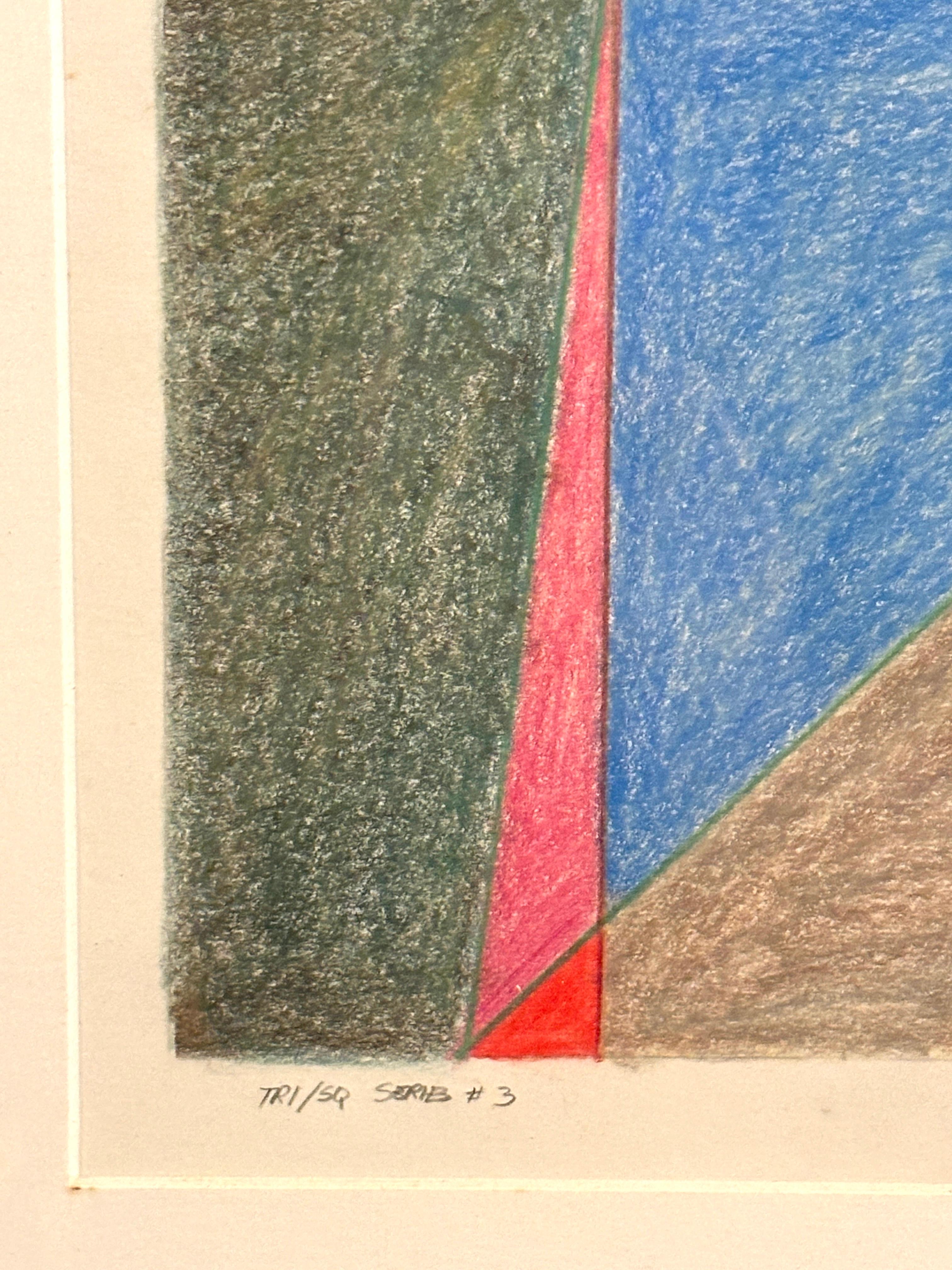 'Tri/Sq Series #3' by Terry Downs For Sale 1