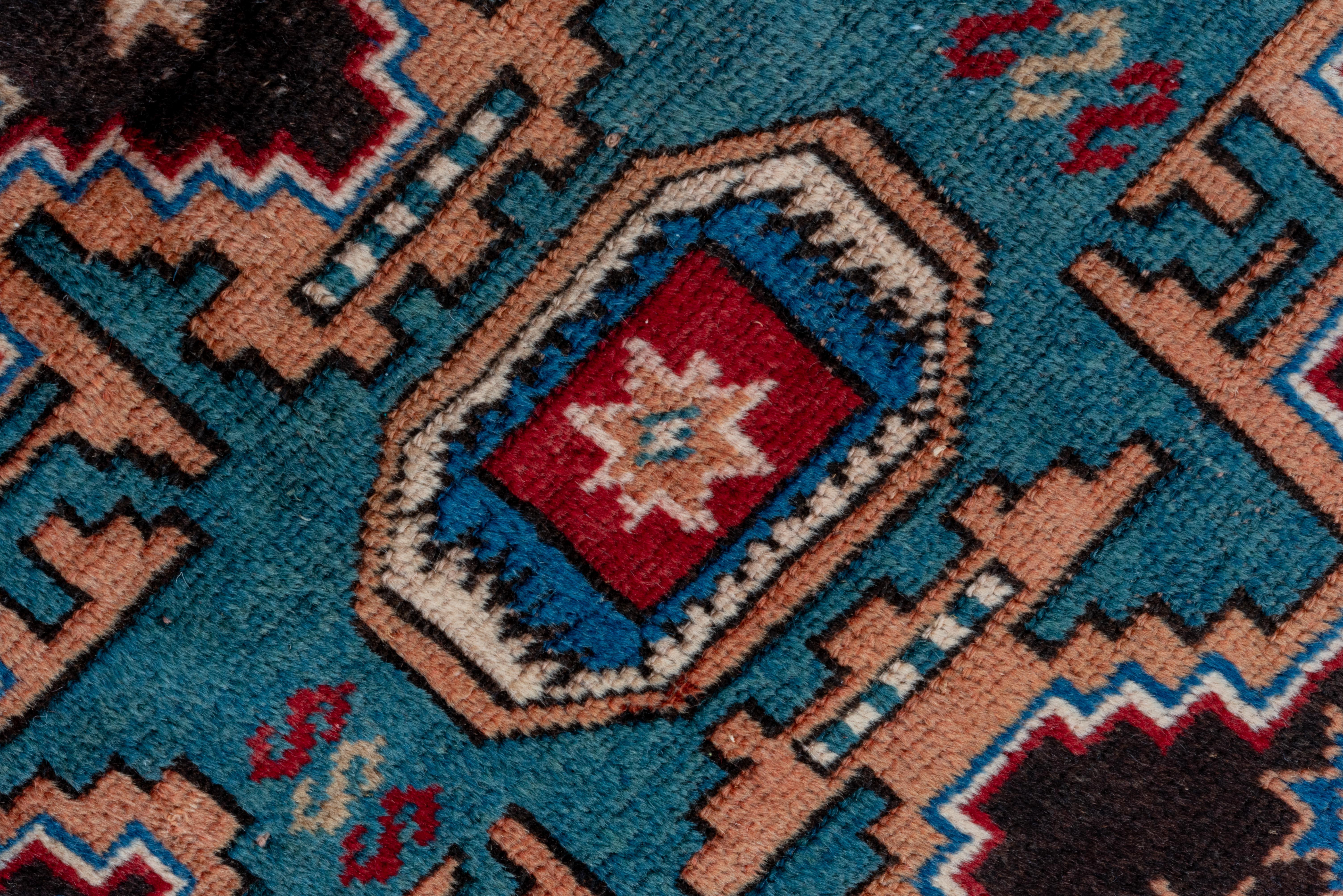 20th Century Tri Star Medallion Caucasian Rug For Sale