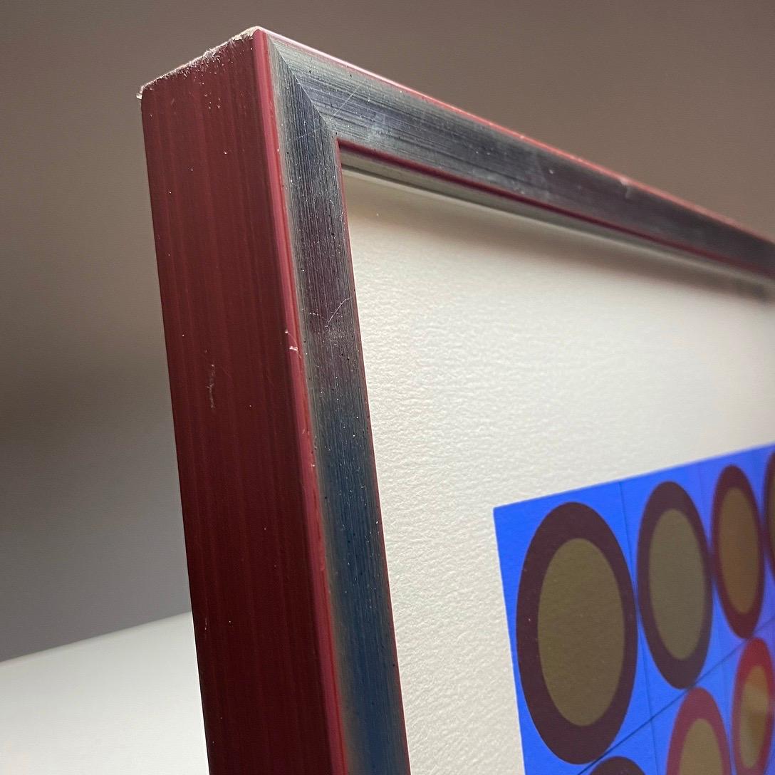 Tirage sérigraphié Tri-Vega signé et numéroté par Victor Vasarely 1975 Bon état à Haderslev, DK