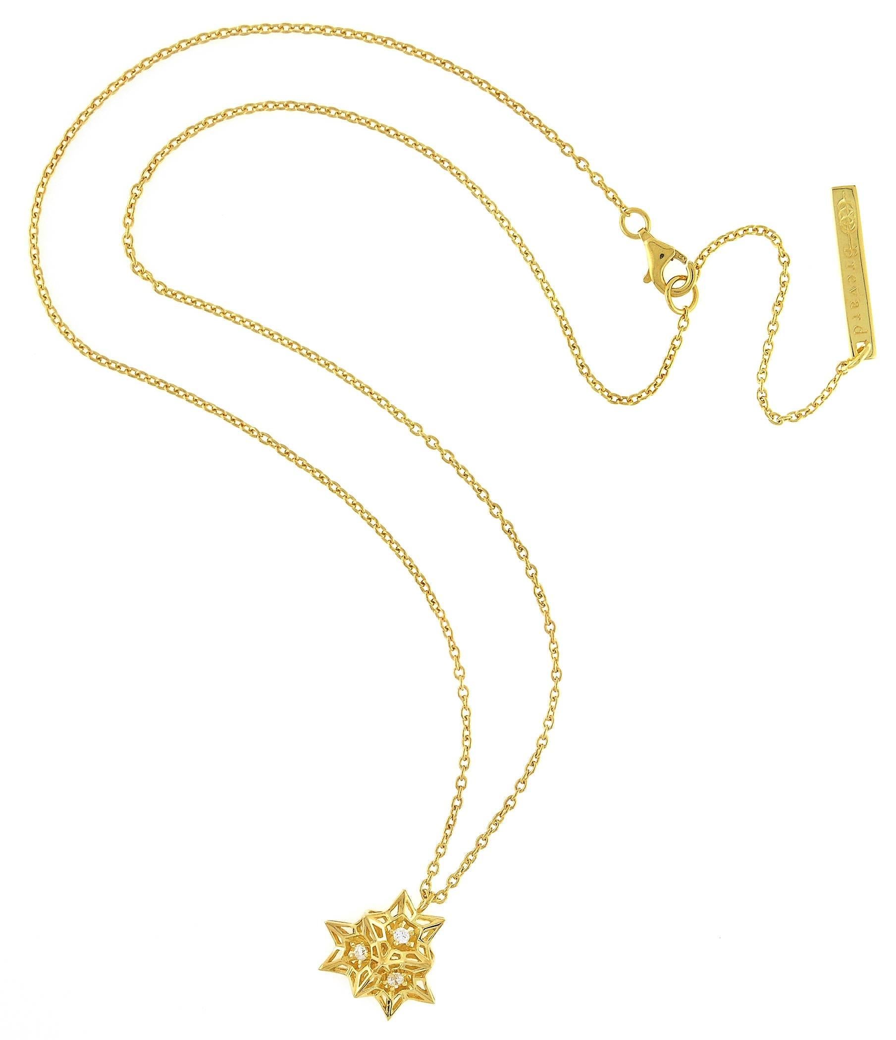 Tria Frame Diamant und 18 Karat Gold Halskette im Zustand „Neu“ im Angebot in Coral Gables, FL