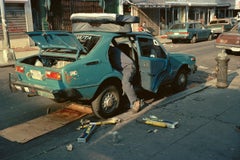 Mechaniker in der Rivington Street, 1990, von Tria Giovan – Porträtfotografie