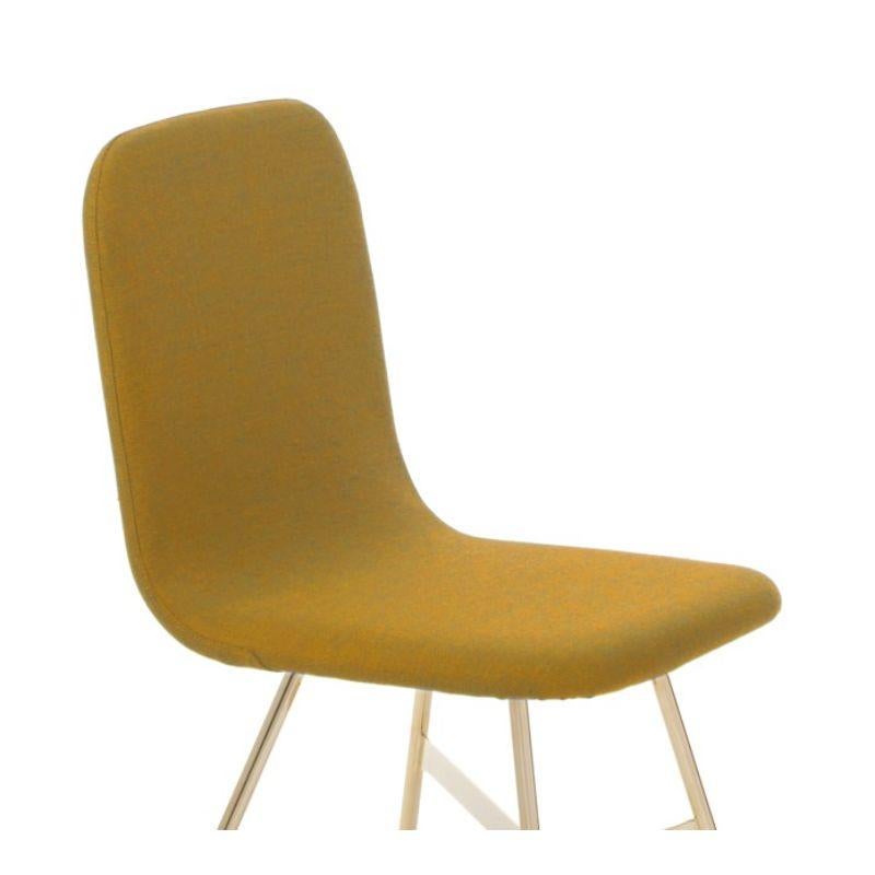 Italian Tria Gold Upholstered, Curry by Colé Italia For Sale