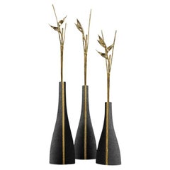 Tria – Large Decorative Sculpture with Lava Finish