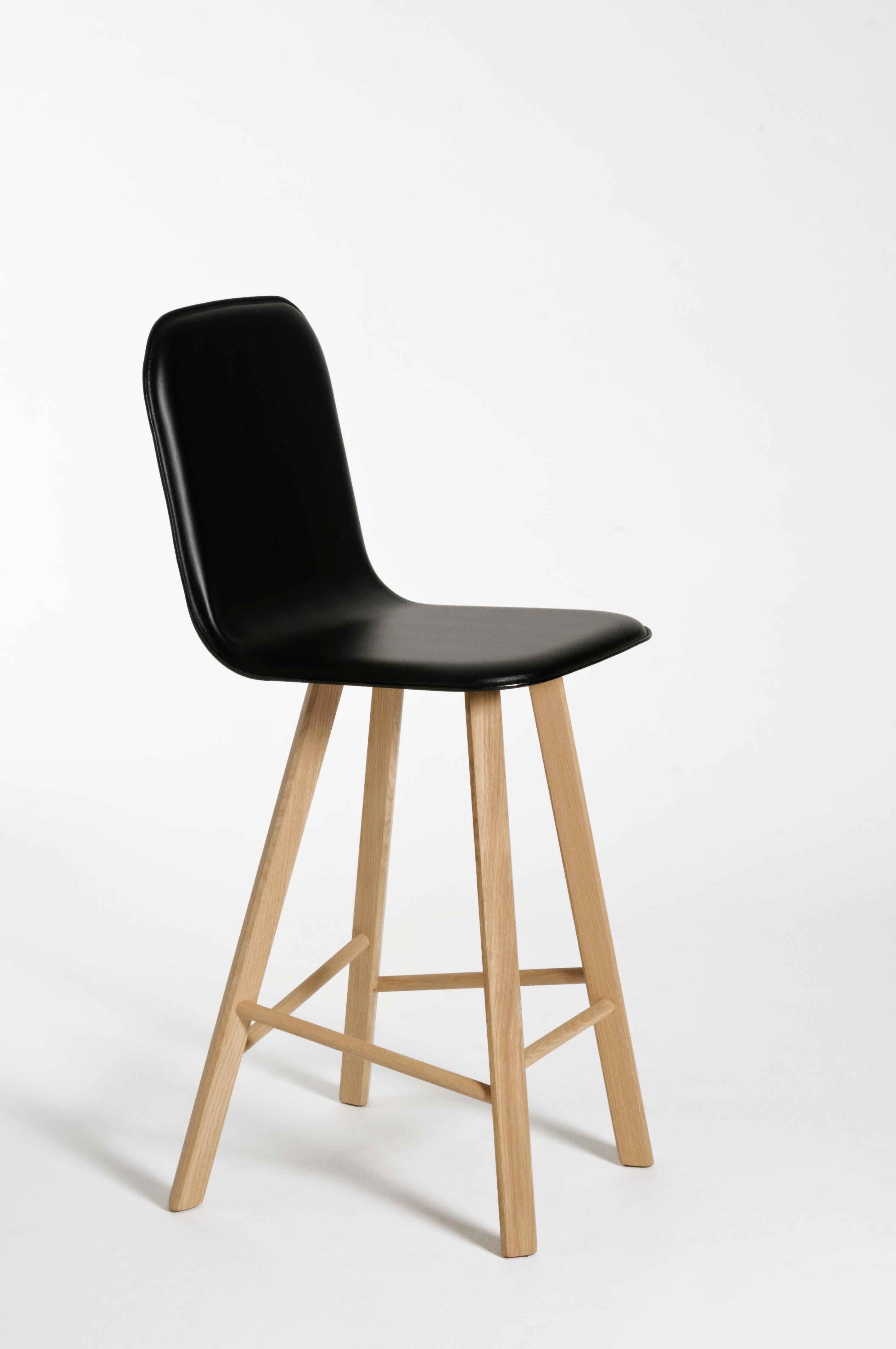 Machine-Made Tria Minimalist Stool HB Fabric by Colé For Sale