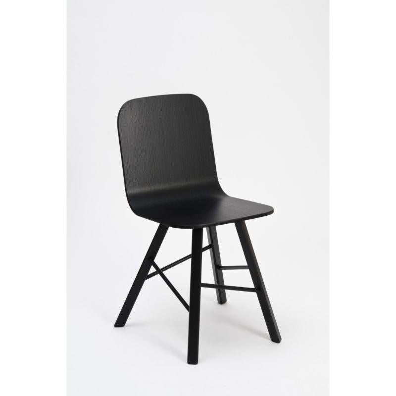 Tria Einfacher Stuhl gepolstert, Naturleder und Eichenholzbeine von Colé Italia im Angebot 5
