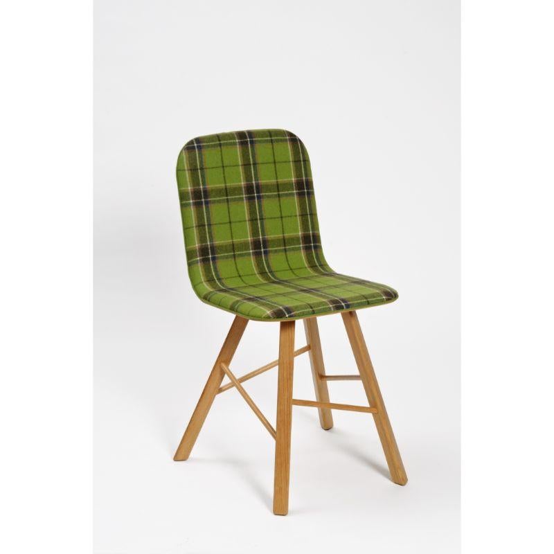 Tria Einfacher Stuhl gepolstert, Naturleder und Eichenholzbeine von Colé Italia (21. Jahrhundert und zeitgenössisch) im Angebot