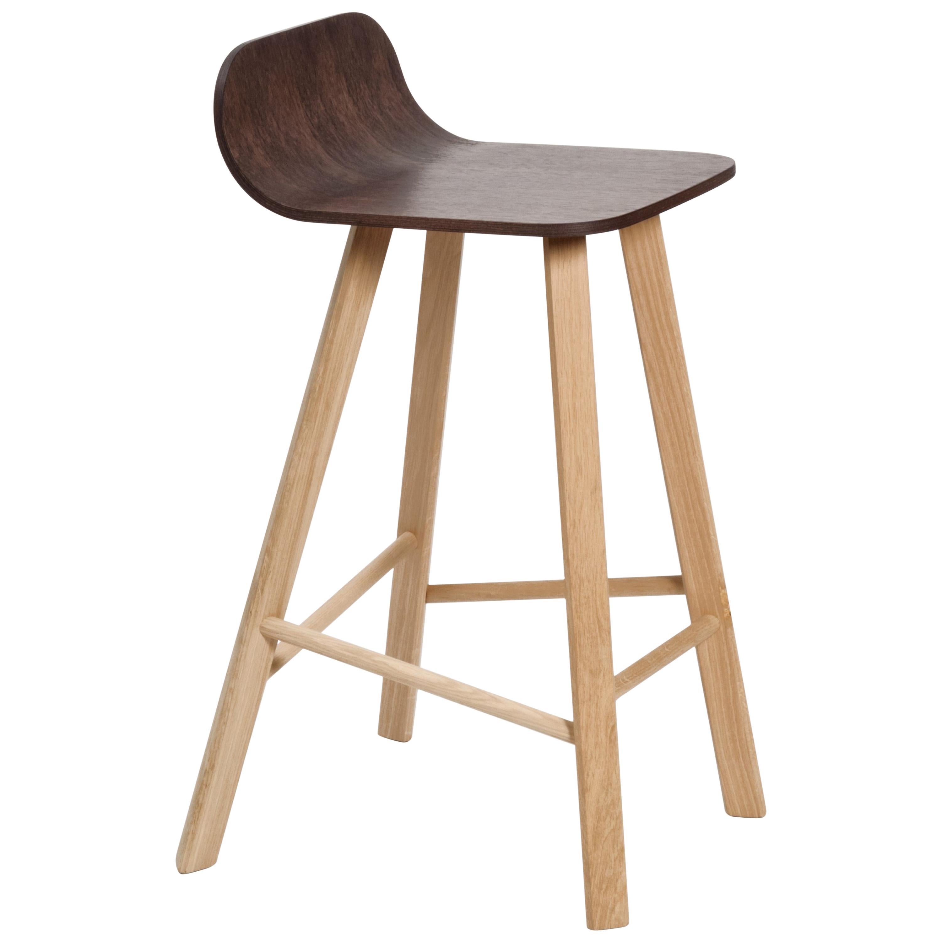 Tria Stool Coffee by Colé, Minimalist Design Icon Inspired to Graphic Art For Sale