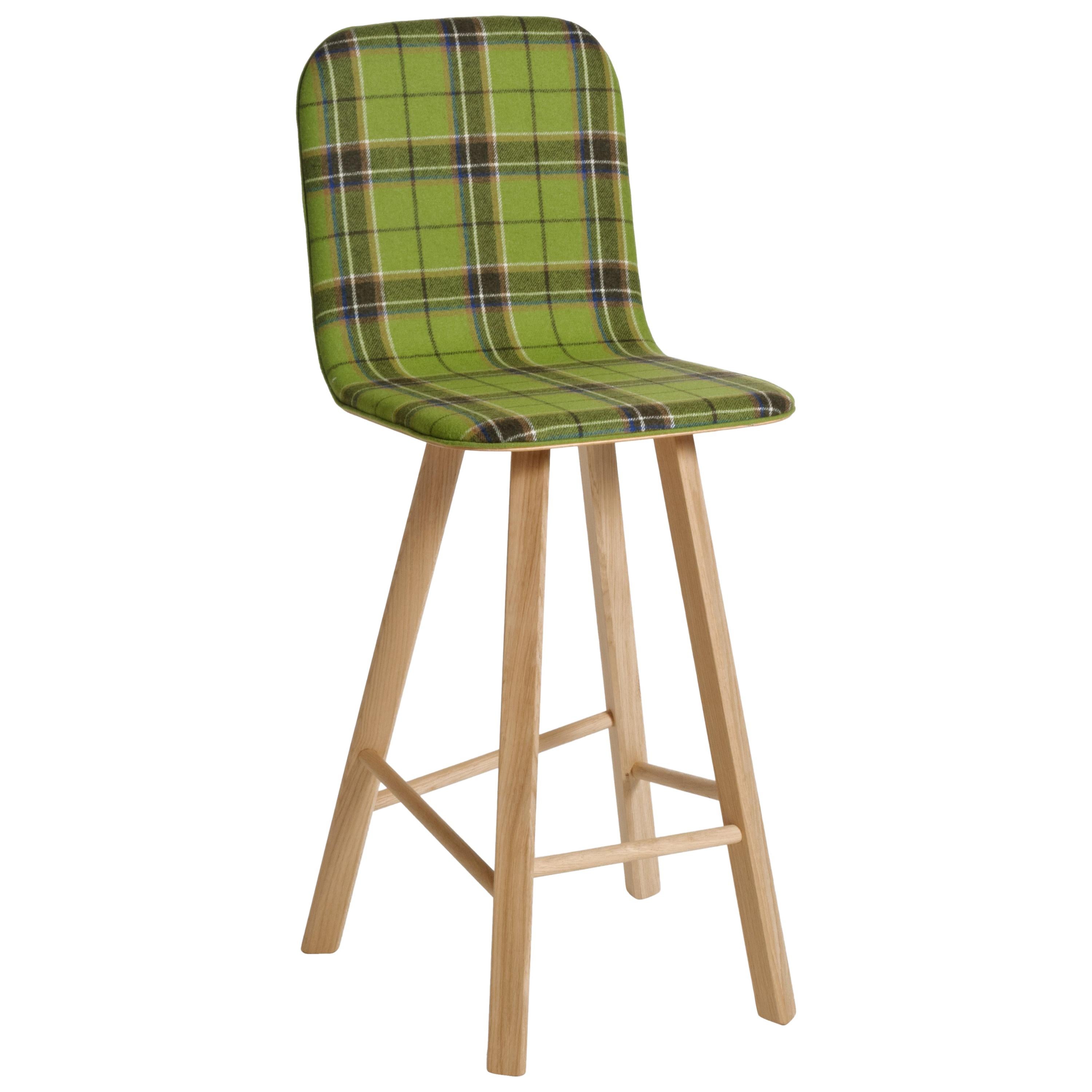 Tria Stool HB Tartan by Colé, Minimalist Design Icon Inspired to Graphic Art