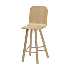 Tria Stool, High Back, Oak by Colé Italia