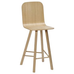 Taburete Tria, respaldo alto, roble by Colé Italia
