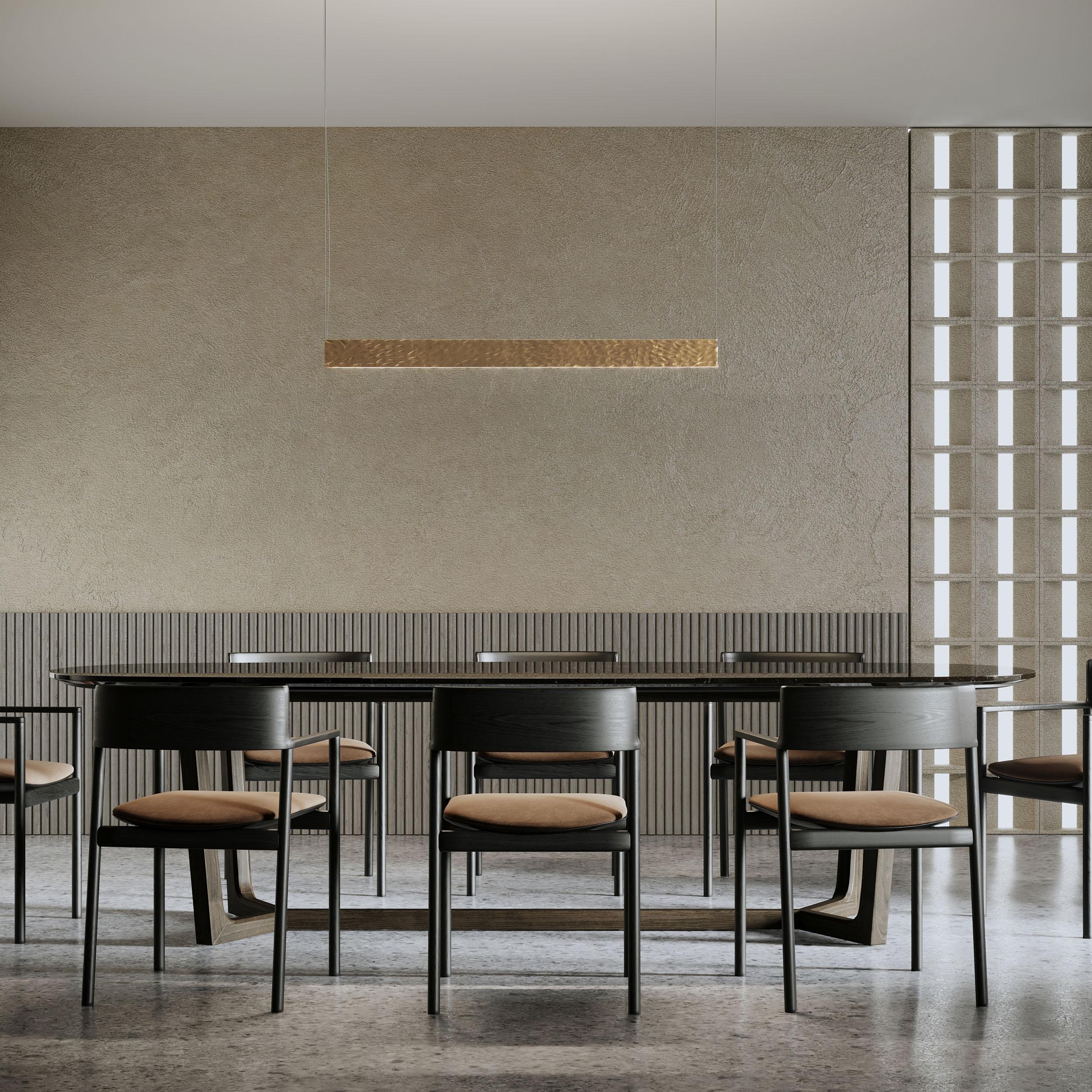 Lampada da soffitto Triad, 21622, di Stillux Illuminazione
Dimensioni: D 2 x L 100 x H 7 cm.
Materiali: Steele, foglia d'oro.

Disponibile in foglia d'oro, foglia d'argento o nero velluto. Contattateci.

Tutte le nostre lampade possono essere