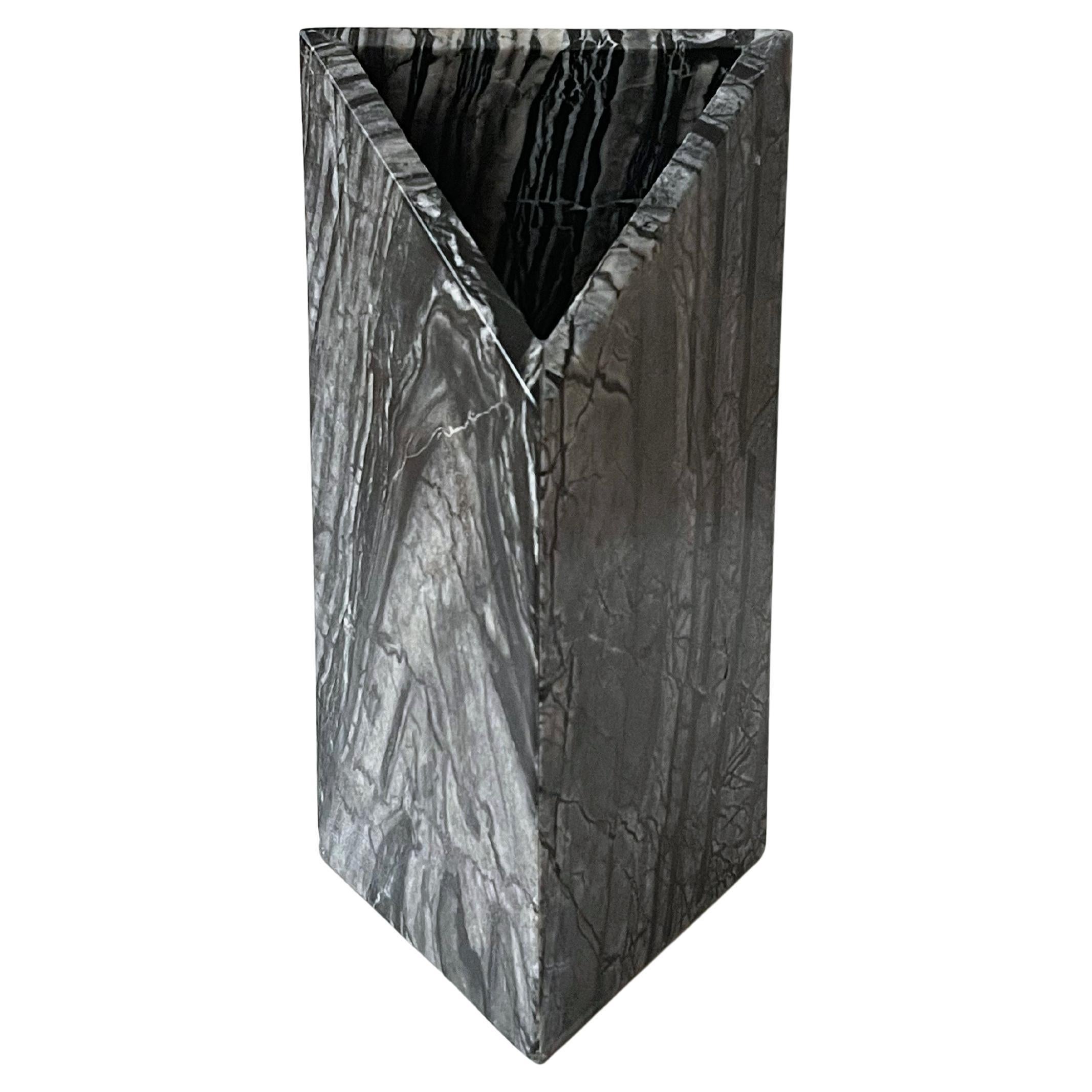 Triad Marble Vase - Phillip Jividen For Sale