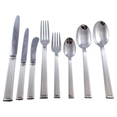 Triade by Christofle, versilbertes Besteckset für 8 Personen, 66 Teile, Dinner