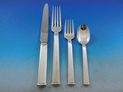 Triade by Christofle France Silverplated Flatware Set for 8 Service 41 Pieces