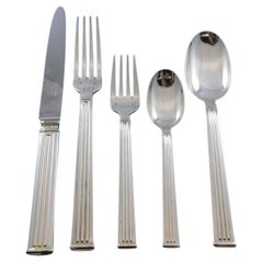 Triade by Christofle France Silverplated Flatware Set for 8 Service 41 Pieces