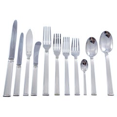 Triade Gold by Christofle France Set di posate argentate Servizio da 138 pezzi per la cena
