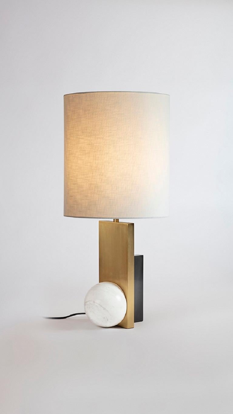 British Triadic Table Lamp by Square in Circle For Sale