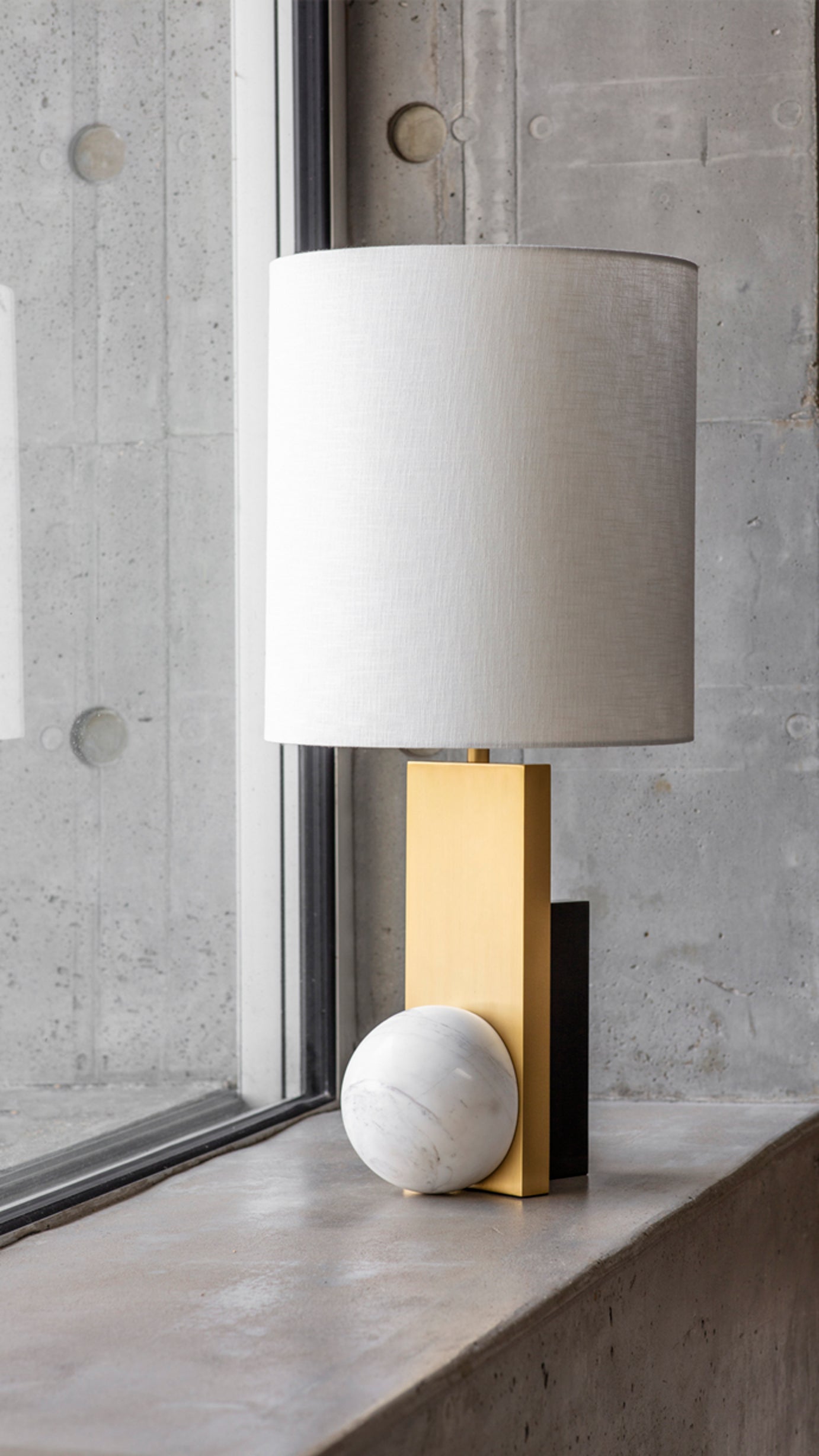 Triadic Table Lamp by Square in Circle For Sale
