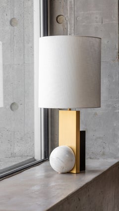 Triadic Table Lamp by Square in Circle