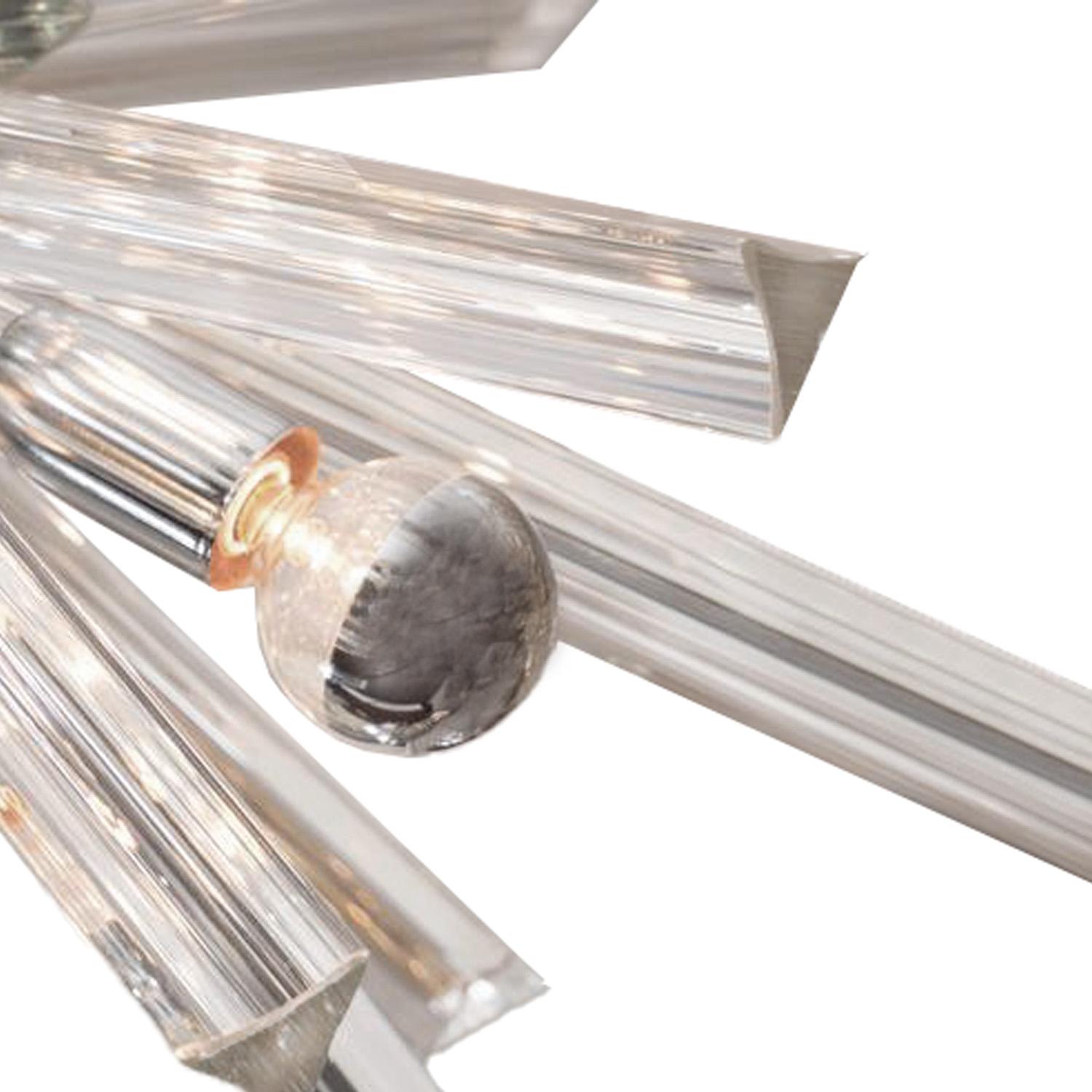 Italian Triadri Crystal Rod Sputnik-Style Chandelier 2022 For Sale