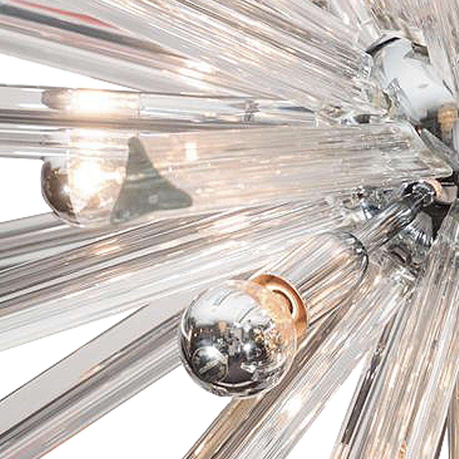Hand-Crafted Triadri Crystal Rod Sputnik-Style Chandelier 2022 For Sale
