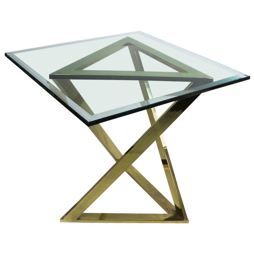 Triangle Base Table Attributed to Milo Baughman