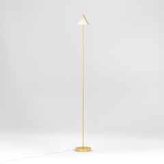 Triangle Box Brass Floor Light by Atelier Areti