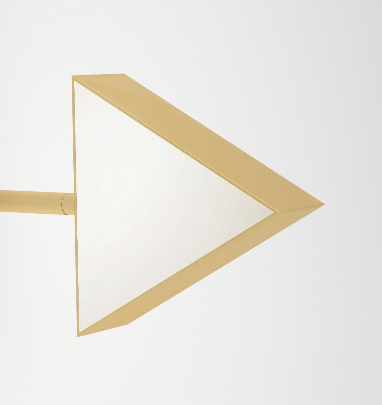 Postmoderno Applique Triangle Box in ottone di Atelier A Light in vendita
