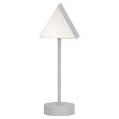 Lampe de bureau triangulaire en nickel de l'Atelier Areti