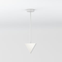Triangle Box Nickel Pendant Light by Atelier Areti