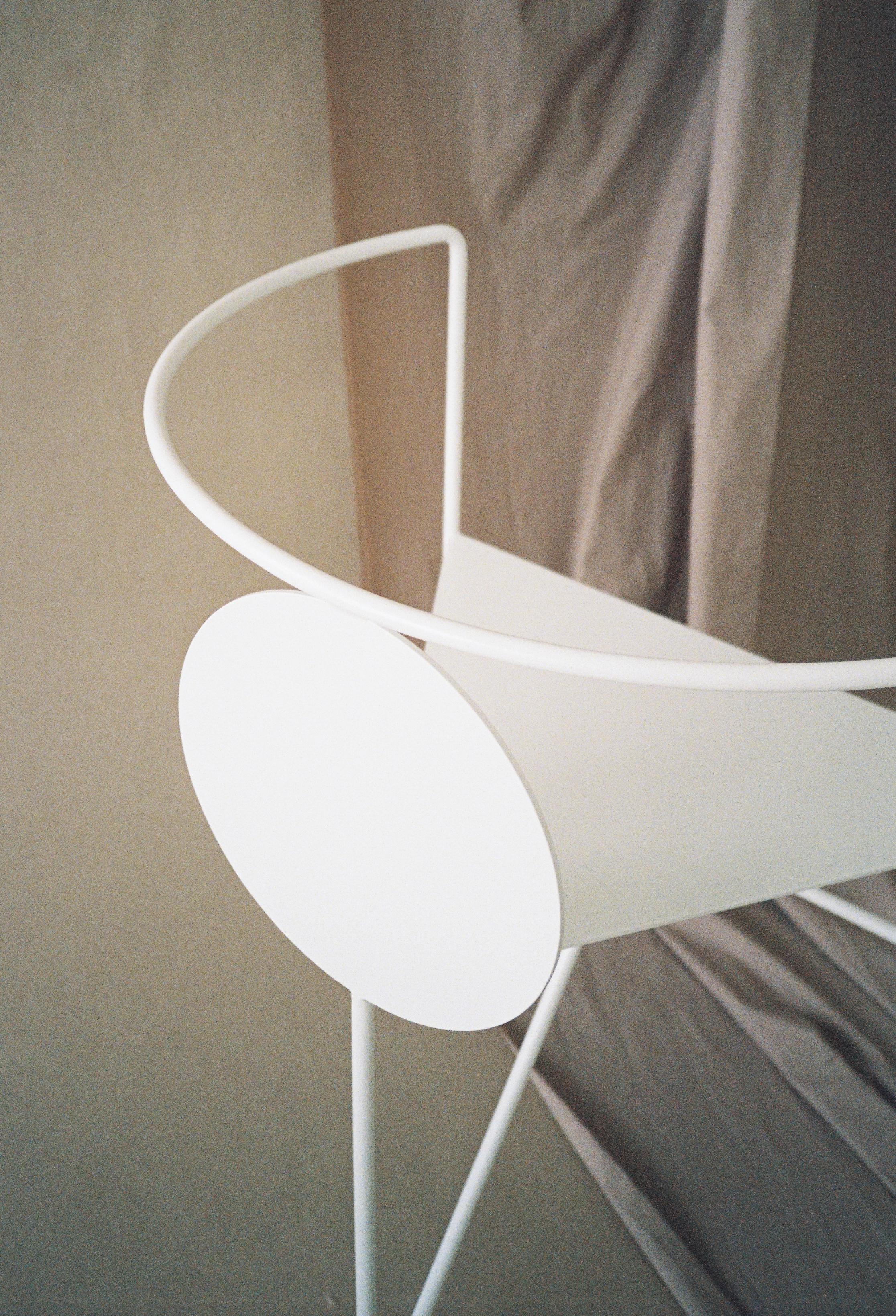 Powder-Coated Triangle Chair by Nazara Lazaro