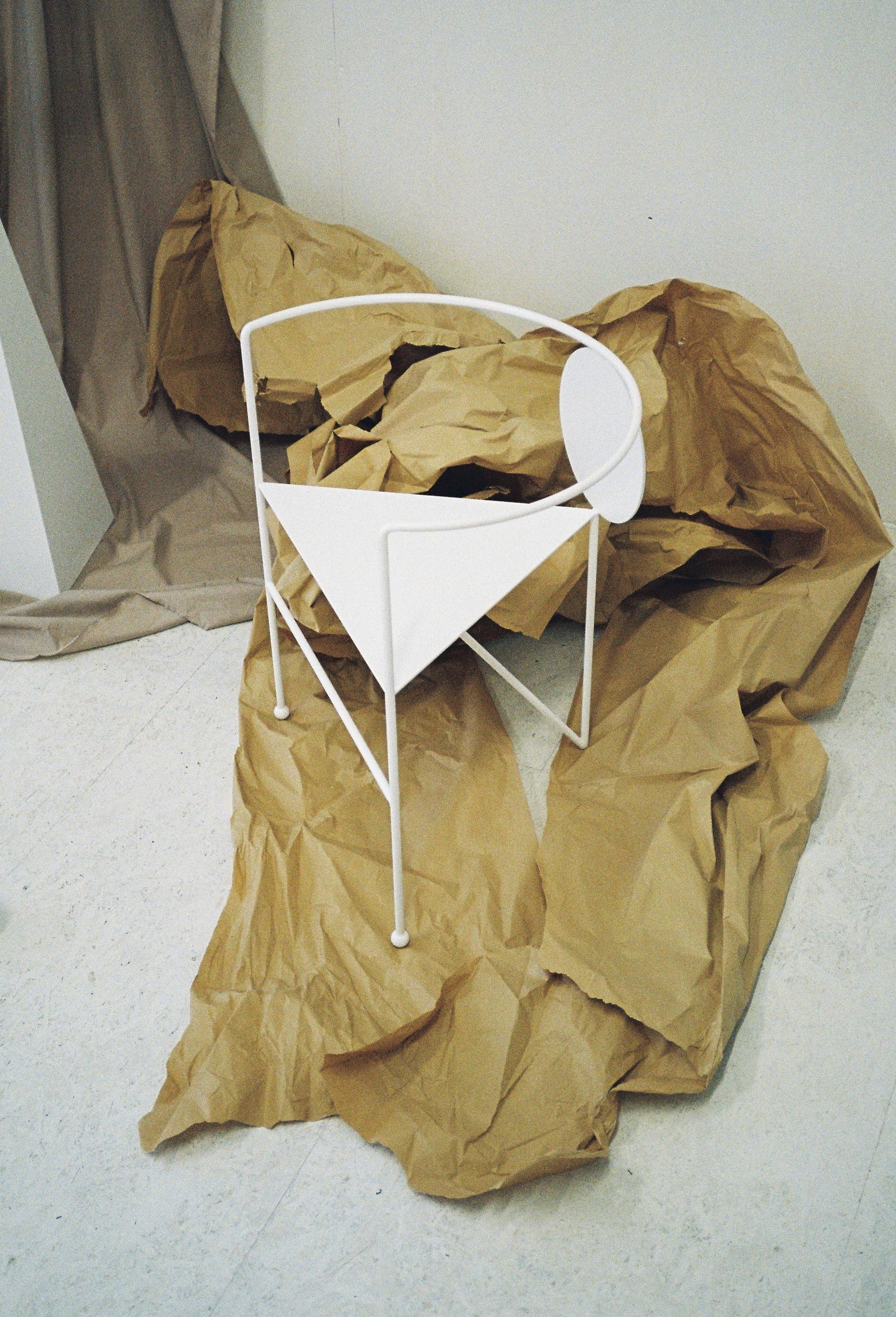 Contemporary Triangle Chair by Nazara Lazaro For Sale