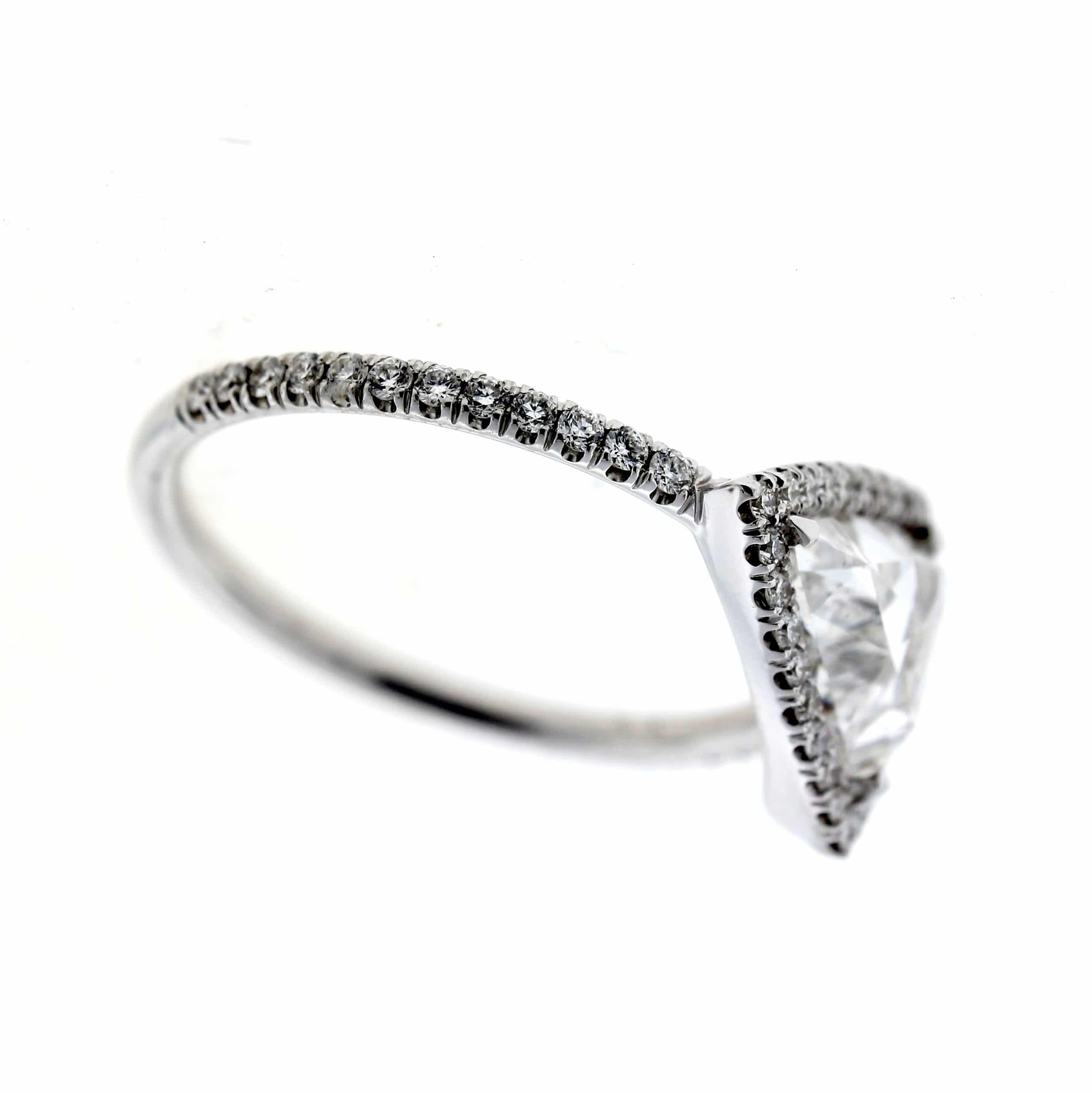 triangle diamond ring