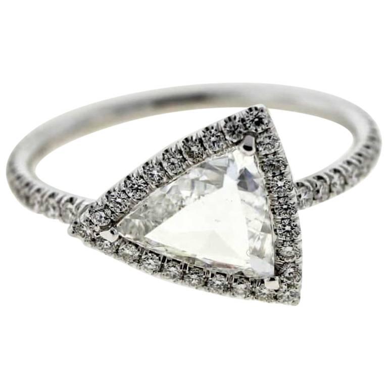 Triangle Diamond (Certified) Engagement Ring